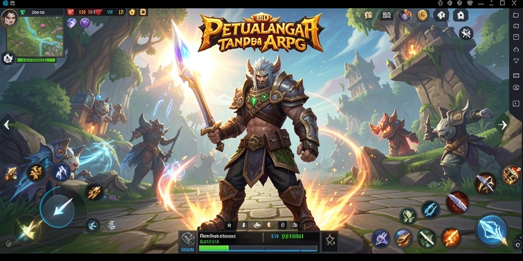 Gameplay seru dan menantang dalam 8ID ARPG.
