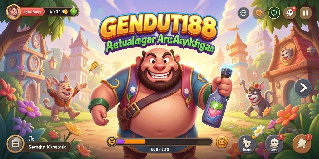 Tampilan gameplay seru GENDUT188 dalam aksi penuh warna.