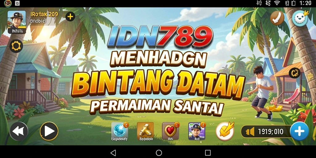 Tangkapan layar utama IDN789 yang menunjukkan gameplay santai dan menghibur.