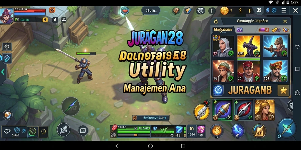 Tampilan antarmuka utama JURAGAN28 yang user-friendly untuk manajemen aktivitas.