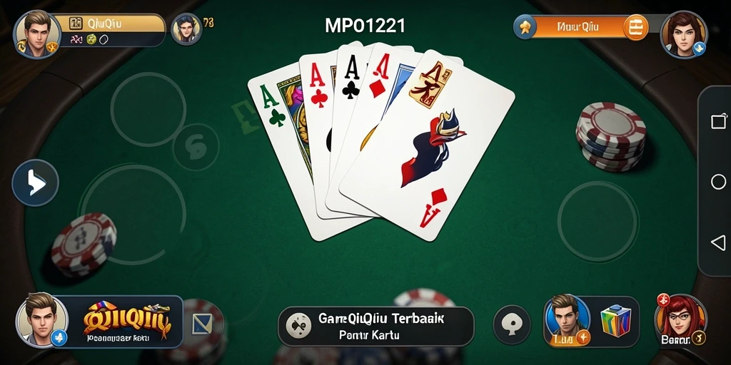 Tampilan gameplay seru dari permainan QiuQiu MPO1221.
