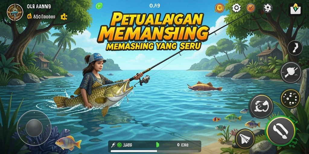 Tangkapan ikan yang besar dalam gameplay OJA89 yang seru.