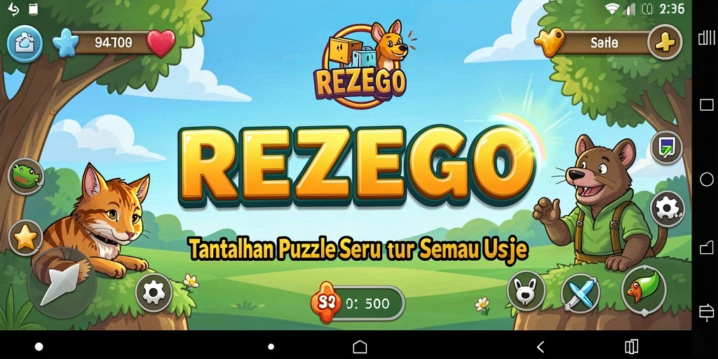 Tampilkan gameplay menantang dari REZEGO dalam setiap level.
