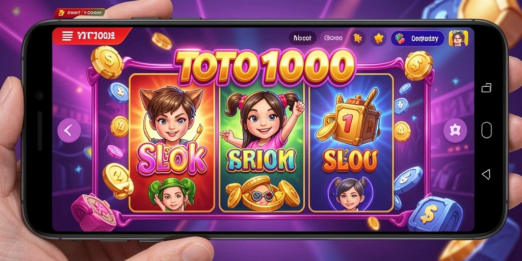 Screenshot gameplay TOTO1000 yang menarik dan penuh warna.